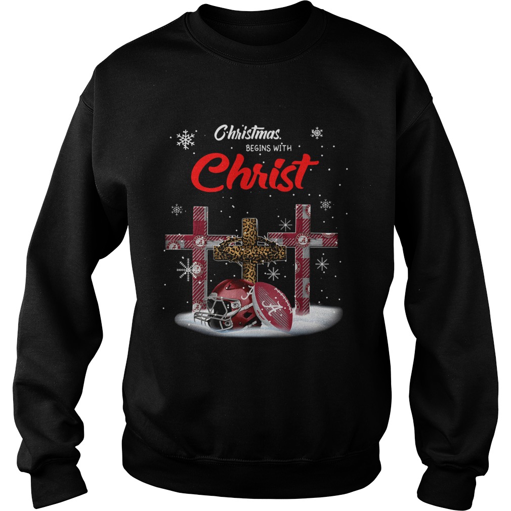 Christmas Begins With Alabama Crimson Tide Sweatshirt