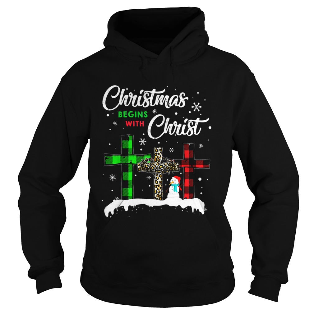 Christmas Begins With Christ Costume Xmas Hoodie