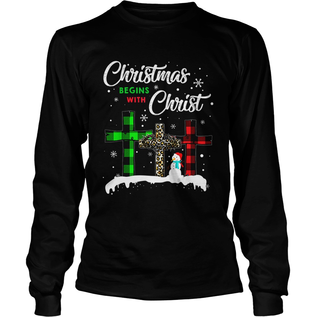 Christmas Begins With Christ Costume Xmas LongSleeve