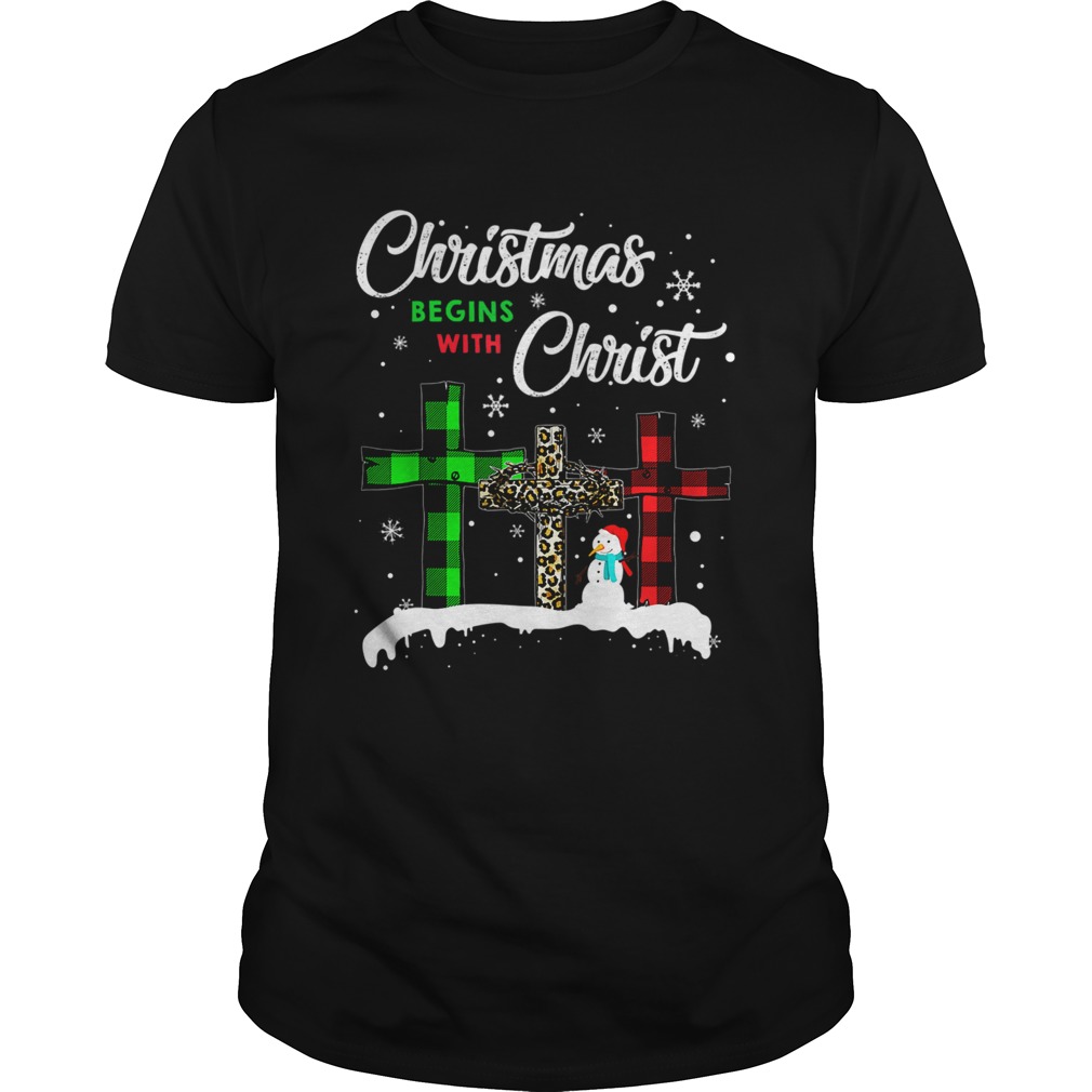 Christmas Begins With Christ Costume Xmas shirt