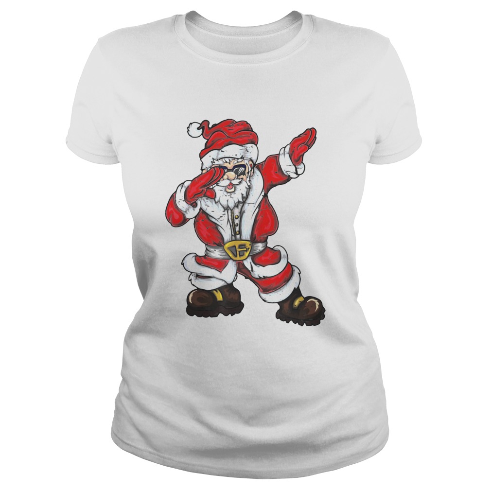 Christmas Dabbing Santa Classic Ladies