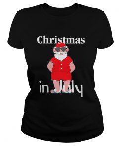 Christmas In July Funny Summer Santa Holiday  Classic Ladies