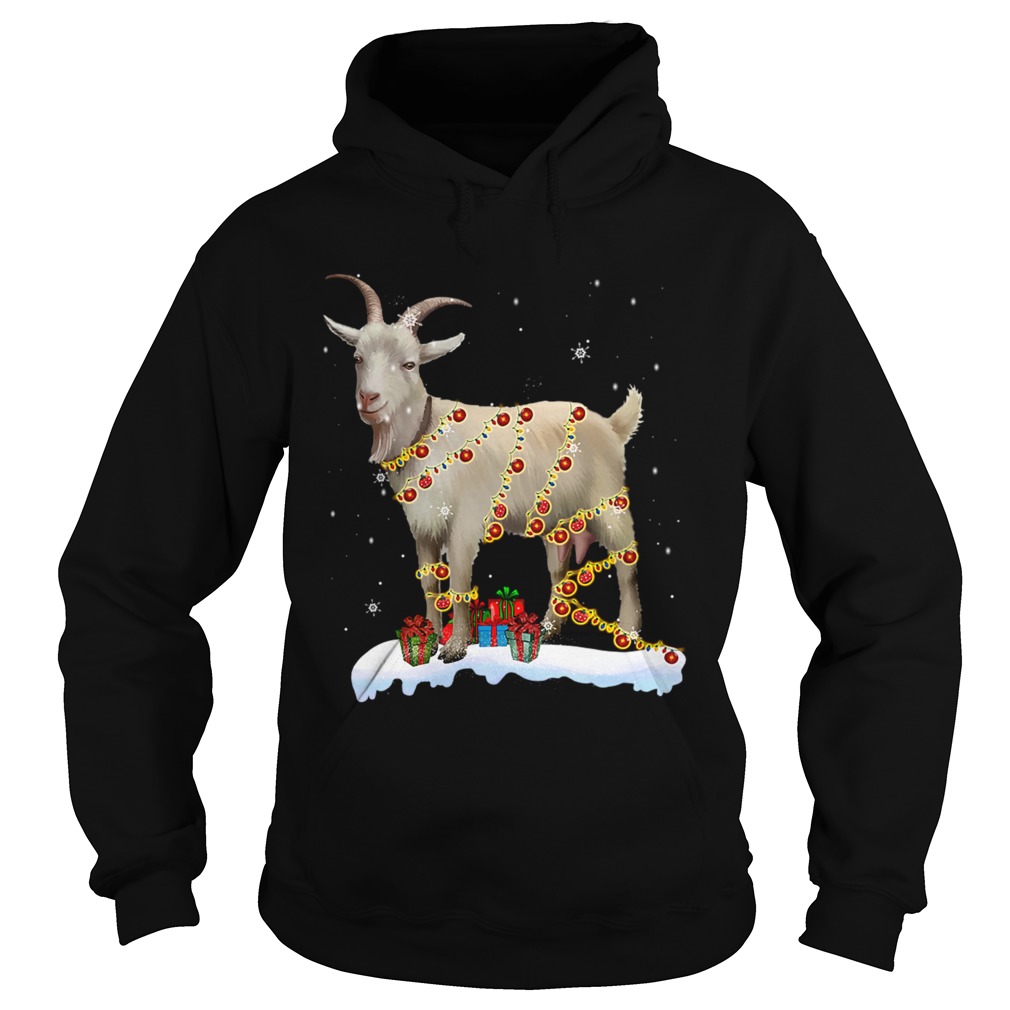 Christmas Lights Goat Hoodie