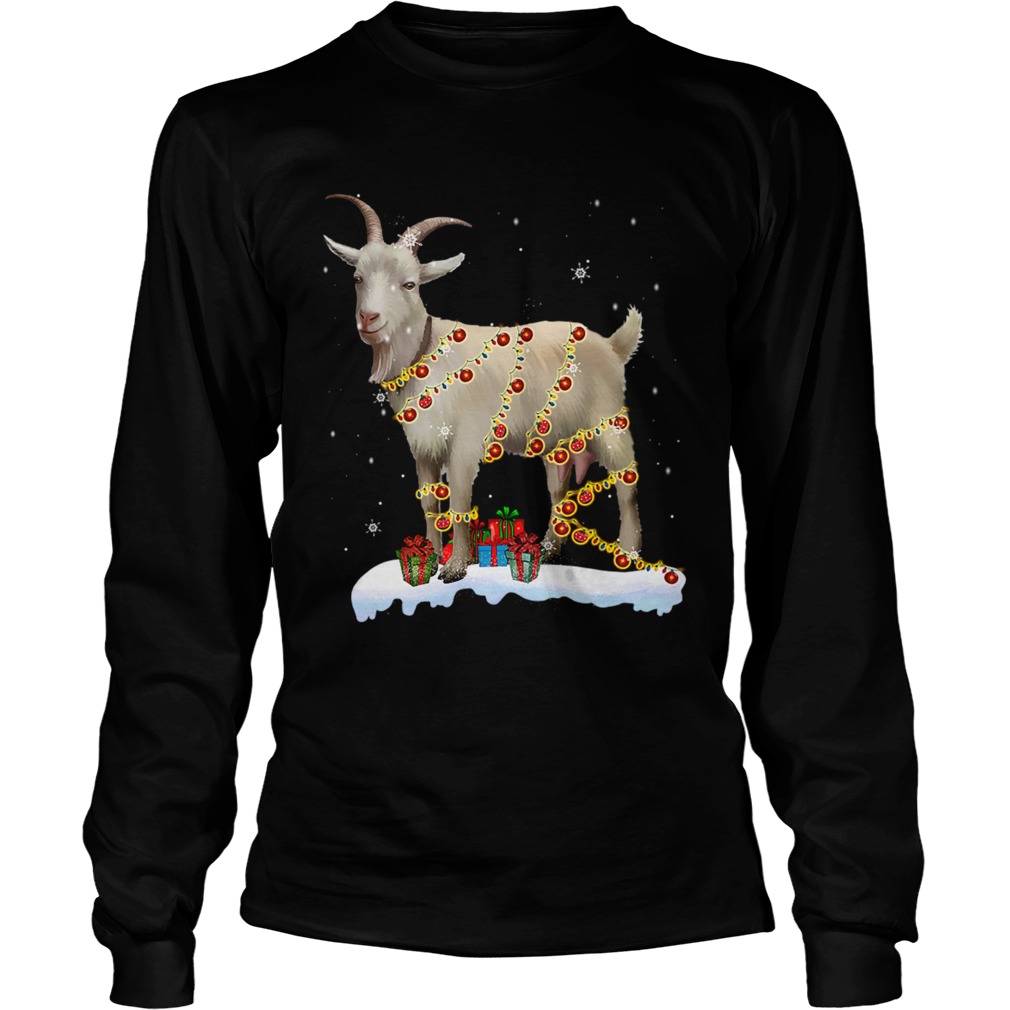 Christmas Lights Goat LongSleeve