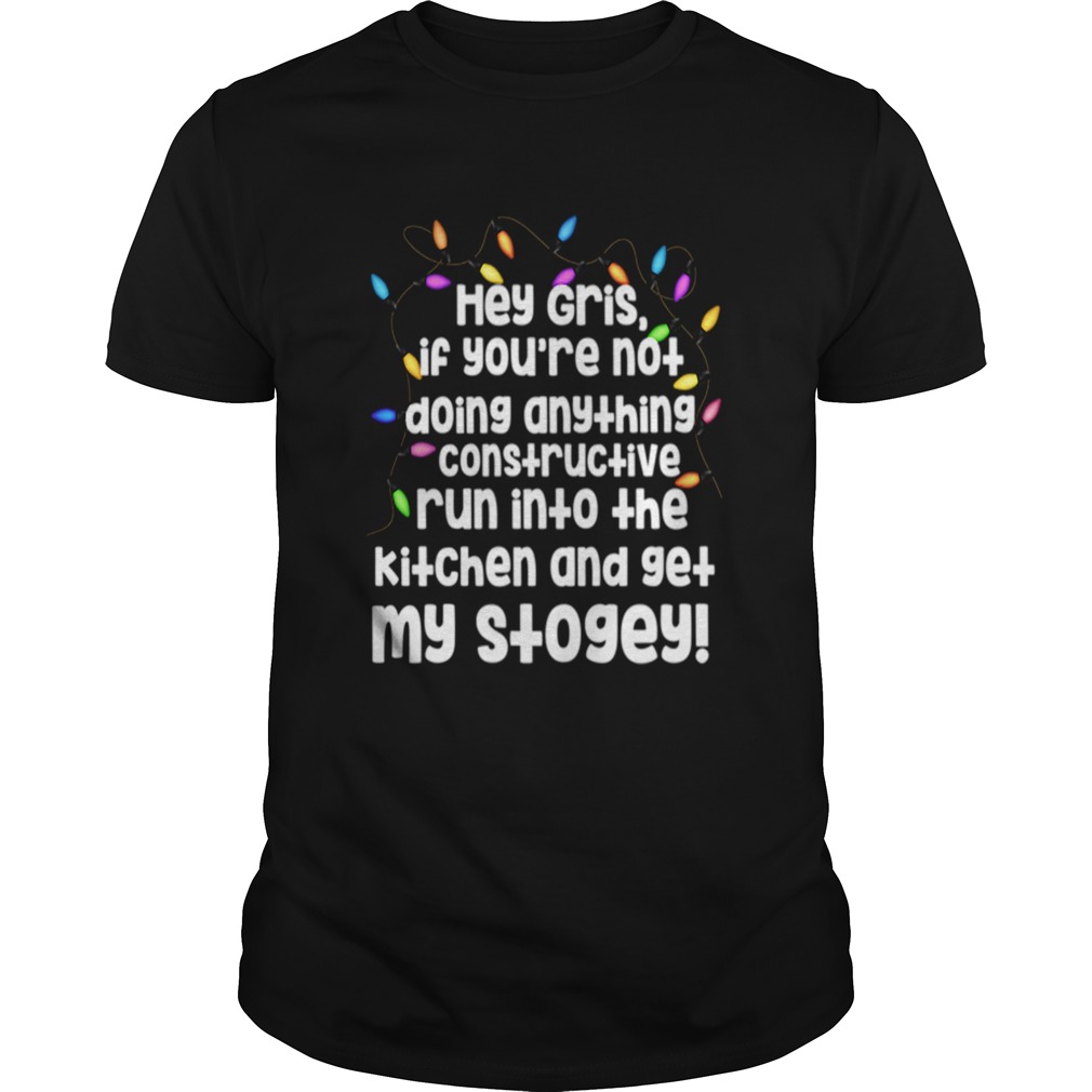 Christmas Vacation Uncle Lewis Get My Stogey Cool Funny Xmas shirt