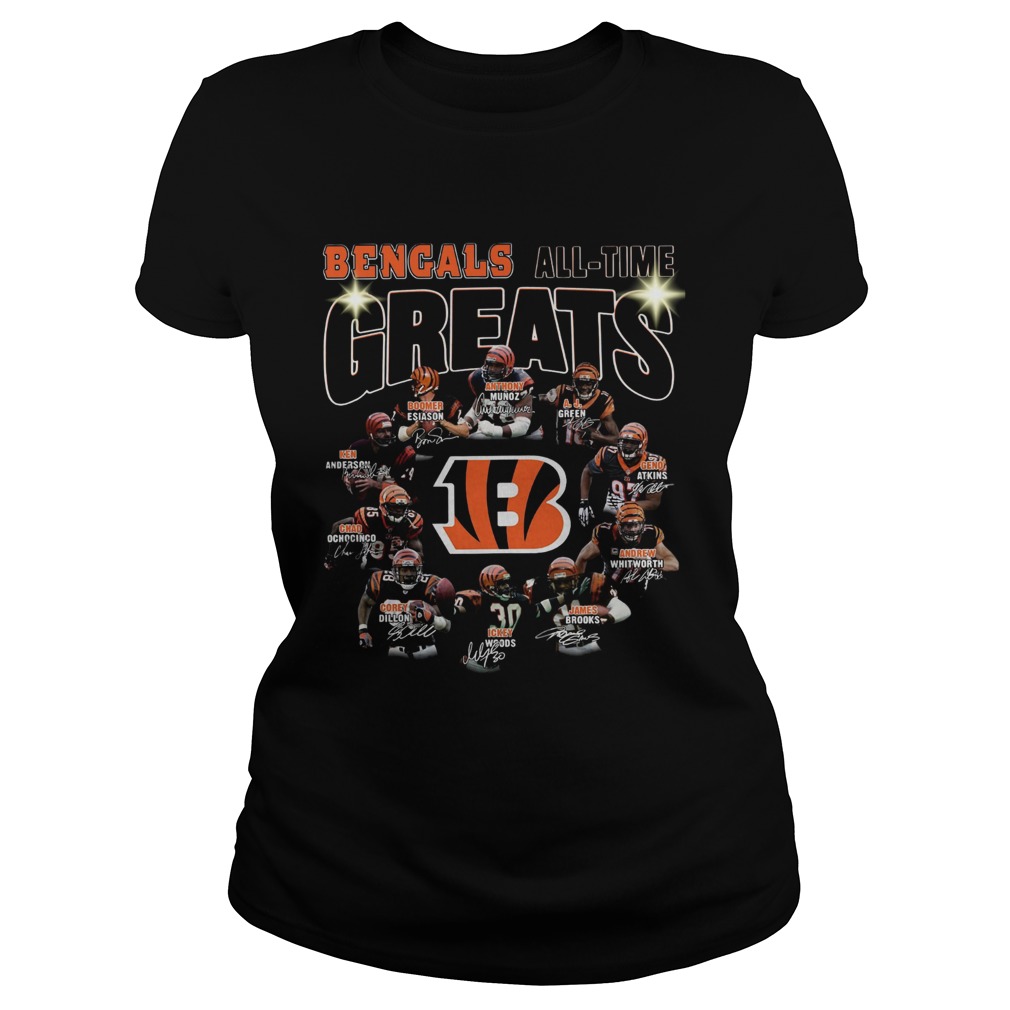 Cincinnati Bengals all time great players signatures LlMlTED EDlTlON Classic Ladies