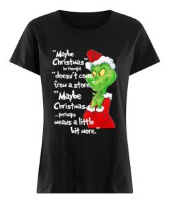 Classic Dr. Seuss How The Grinch Stole Christmas Vintage Quote  Classic Women's T-shirt