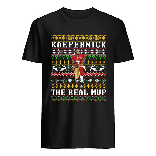 Colin Kaepernick the real MVP ugly christmas shirt