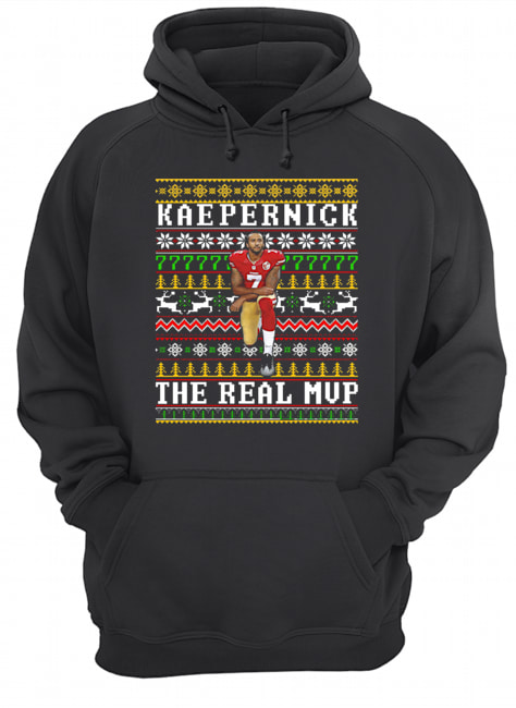 Colin Kaepernick the real MVP ugly christmas Unisex Hoodie