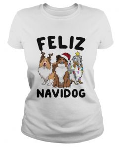 Collie Feliz navidog Christmas  Classic Ladies