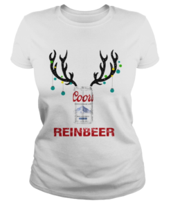 Coors Light Reinbeer Funny Beer Reindeer Christmas  Classic Ladies