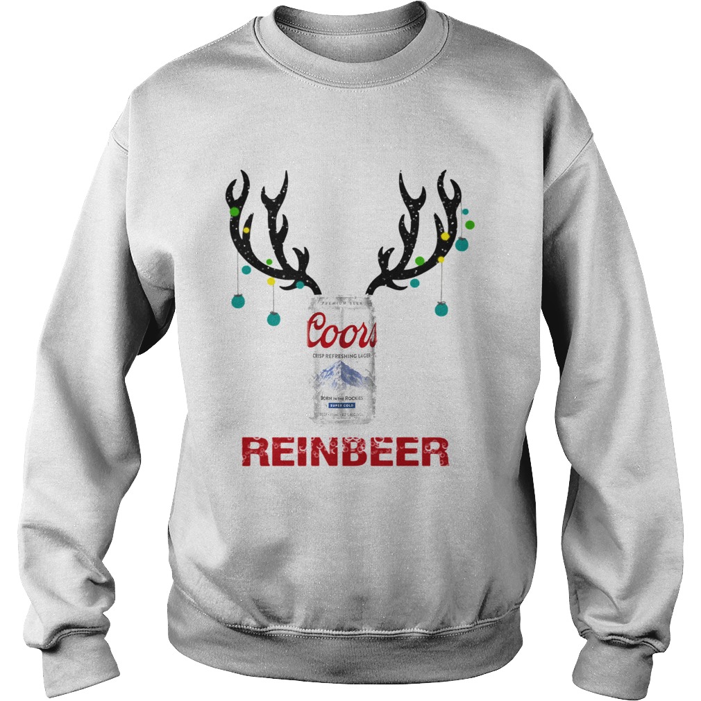 Coors Light Reinbeer Funny Beer Reindeer Christmas Sweatshirt