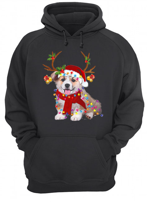 Corgi Gorgeous Reindeer Crewneck Unisex Hoodie