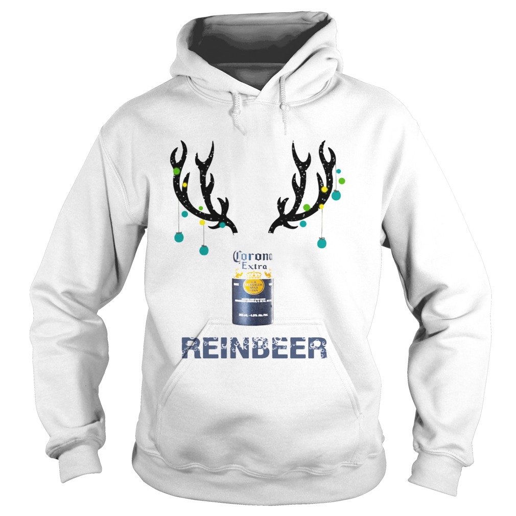 Corona Reinbeer Funny Beer Reindeer Christmas Hoodie