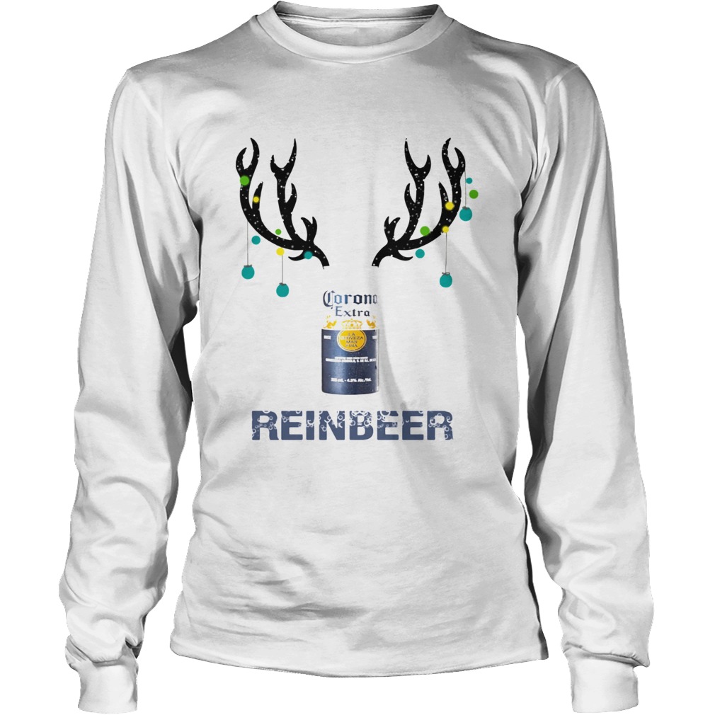 Corona Reinbeer Funny Beer Reindeer Christmas LongSleeve