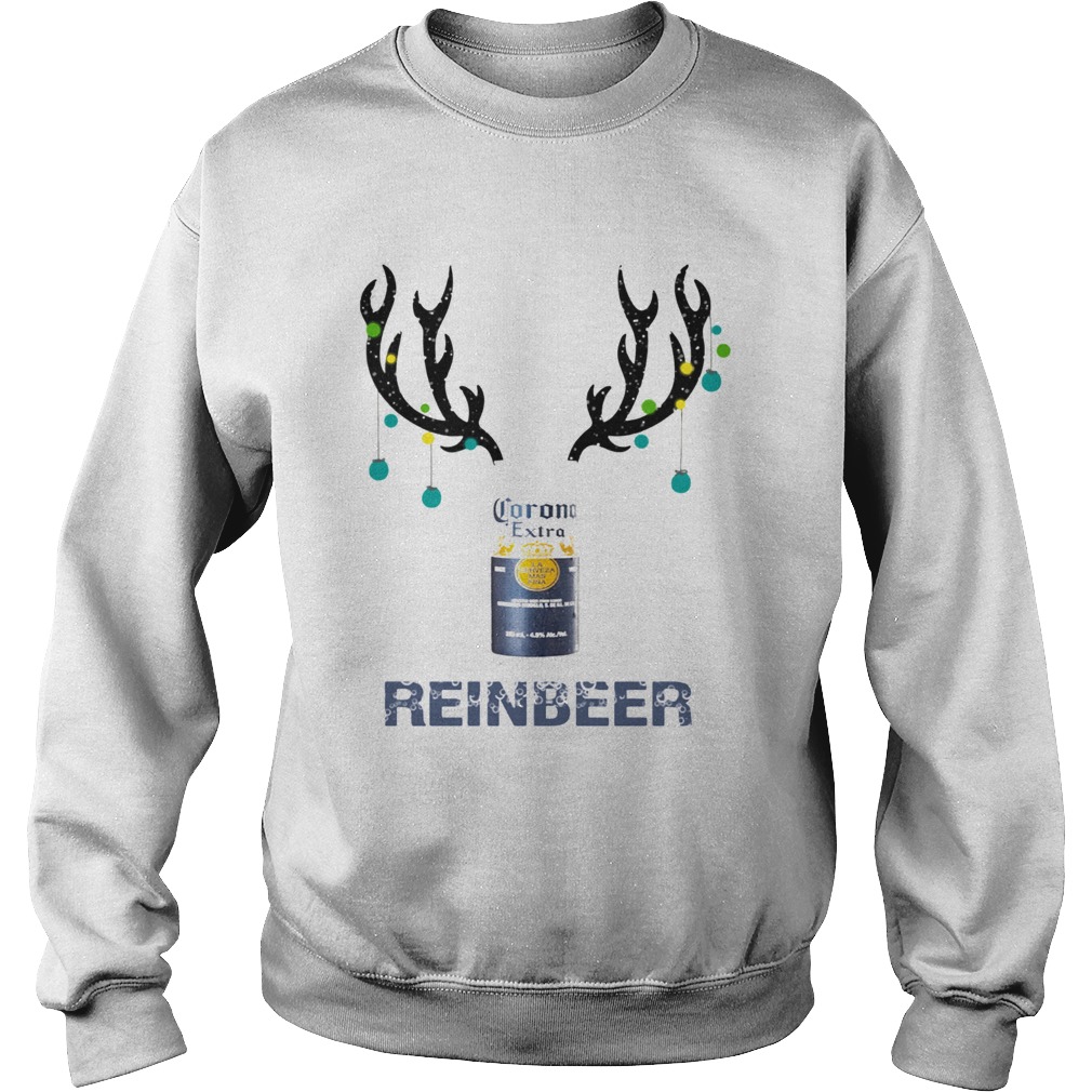 Corona Reinbeer Funny Beer Reindeer Christmas Sweatshirt