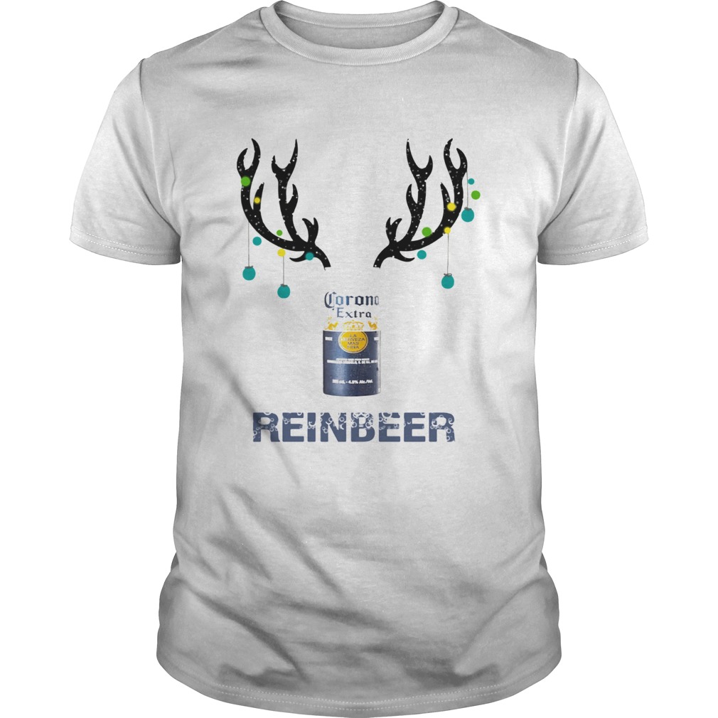 Corona Reinbeer Funny Beer Reindeer Christmas shirt