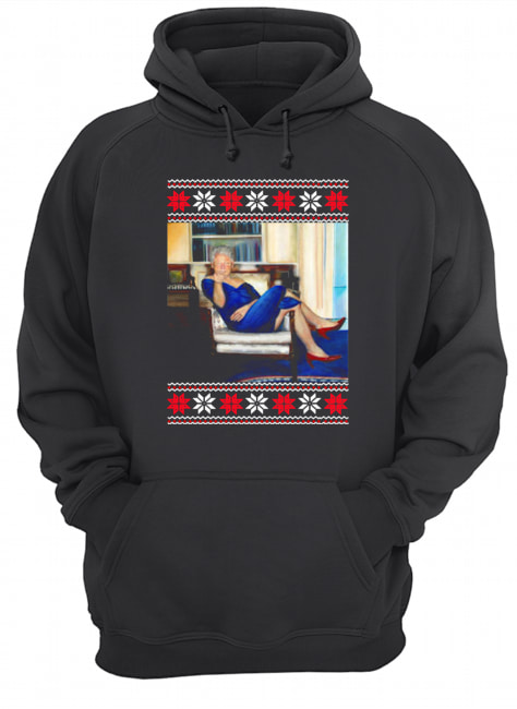 Creepy Clinton Ugly Christmas Unisex Hoodie