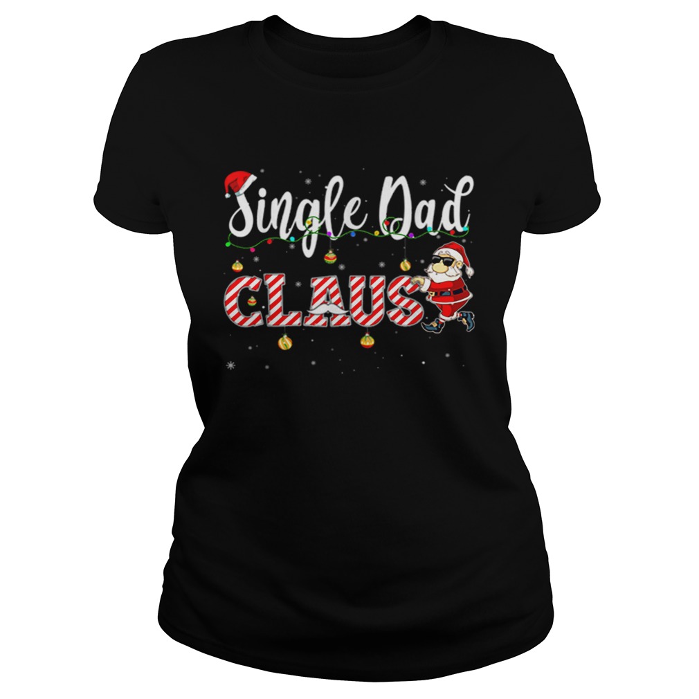 Cute Christmas Single Dad Santa Hat Gift Matching Family Classic Ladies