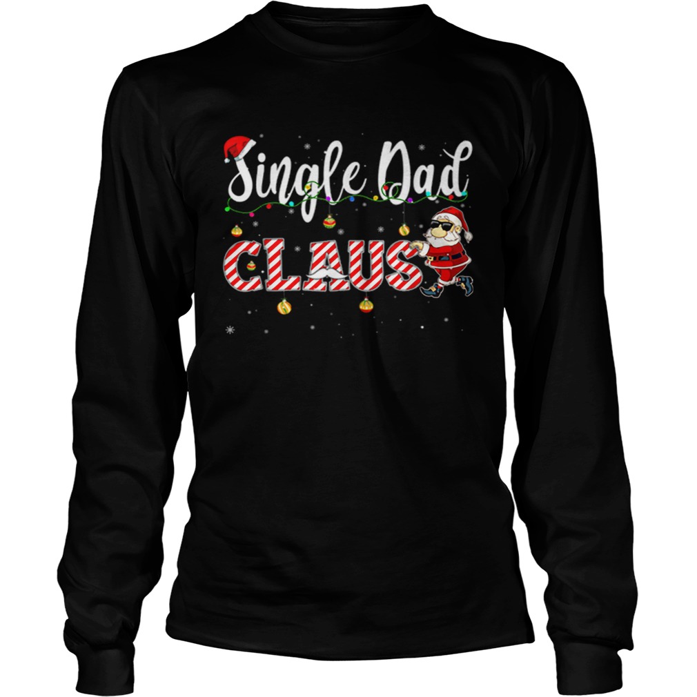 Cute Christmas Single Dad Santa Hat Gift Matching Family LongSleeve