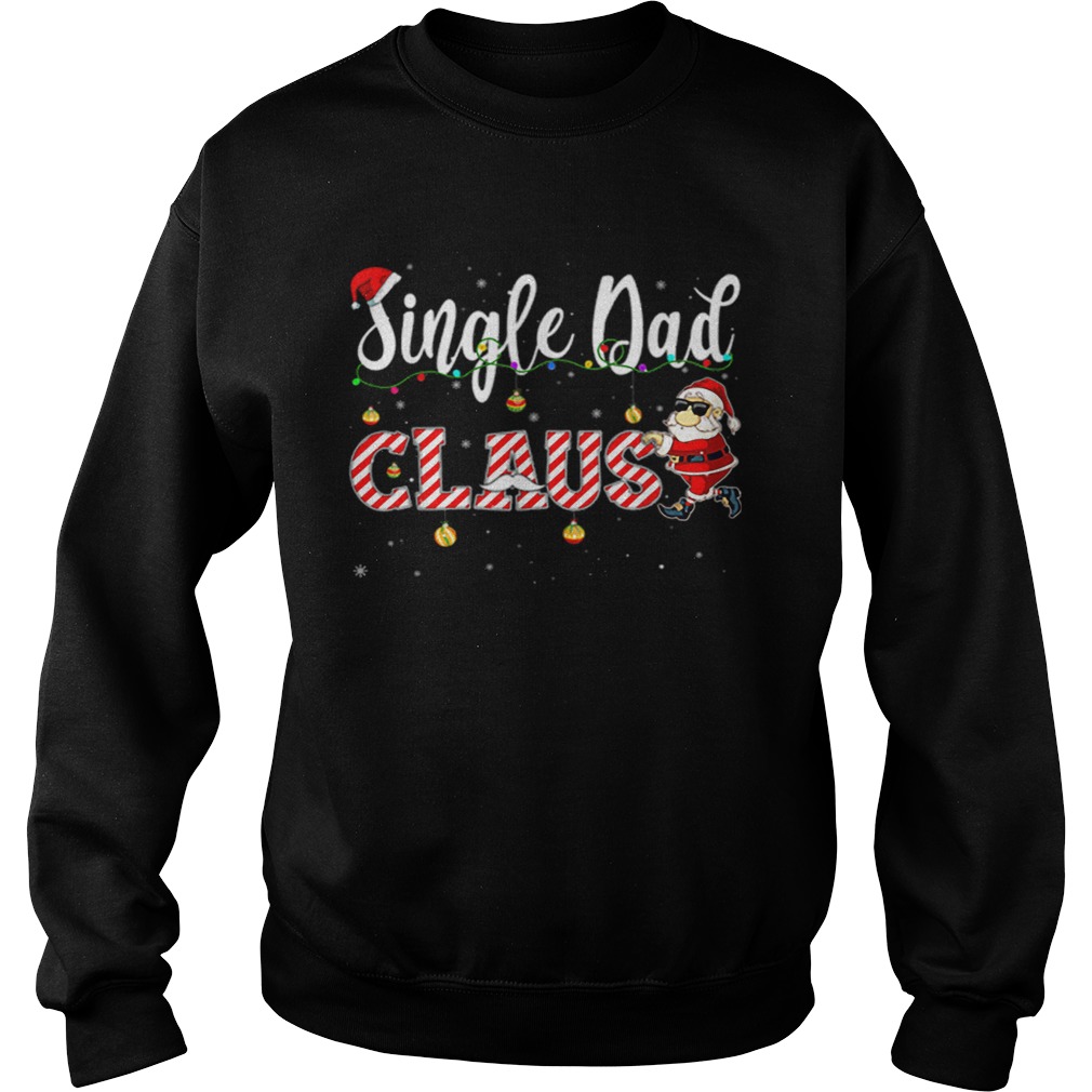 Cute Christmas Single Dad Santa Hat Gift Matching Family Sweatshirt