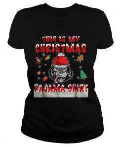 Cute Gorilla This Is My Christmas Pajama  Classic Ladies