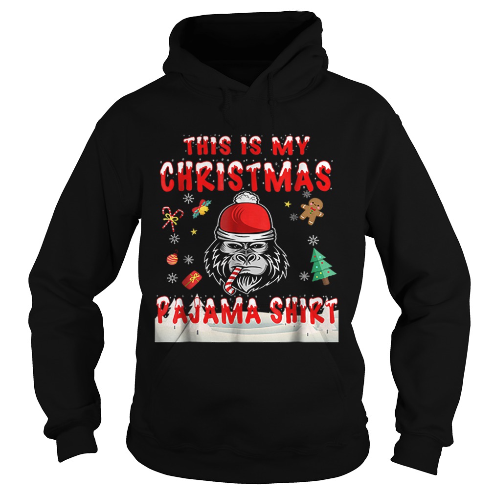 Cute Gorilla This Is My Christmas Pajama Hoodie