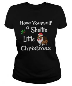 Cute Have Sheltie Little Christmas Sheltie Mom Gift  Classic Ladies