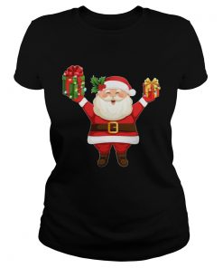 Cute Santa Claus Merry Christmas  Classic Ladies