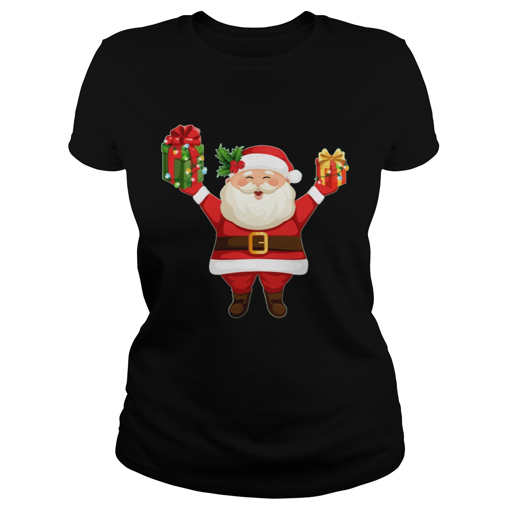 Cute Santa Claus Merry Christmas Classic Ladies