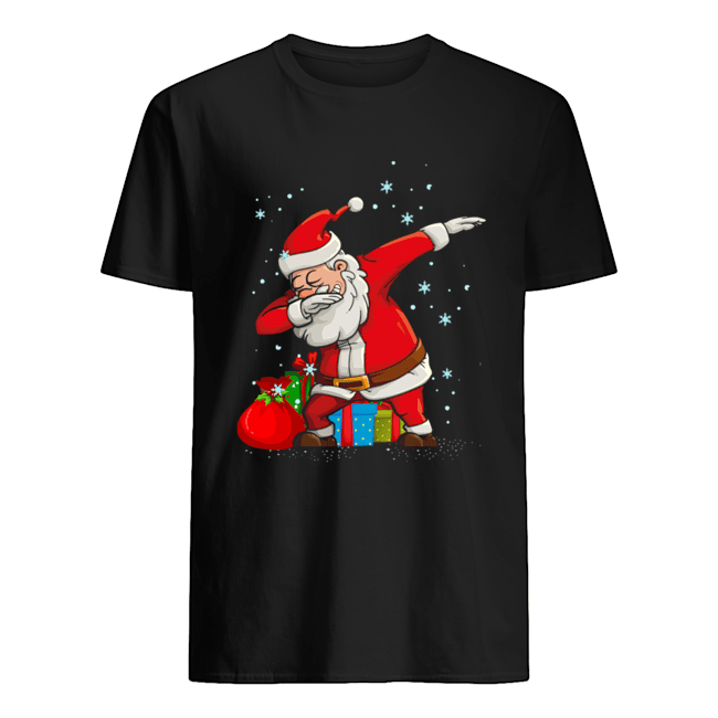 Dabbing Dancing Santa Christmas shirt