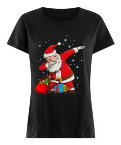 Dabbing Dancing Santa Christmas  Classic Women's T-shirt