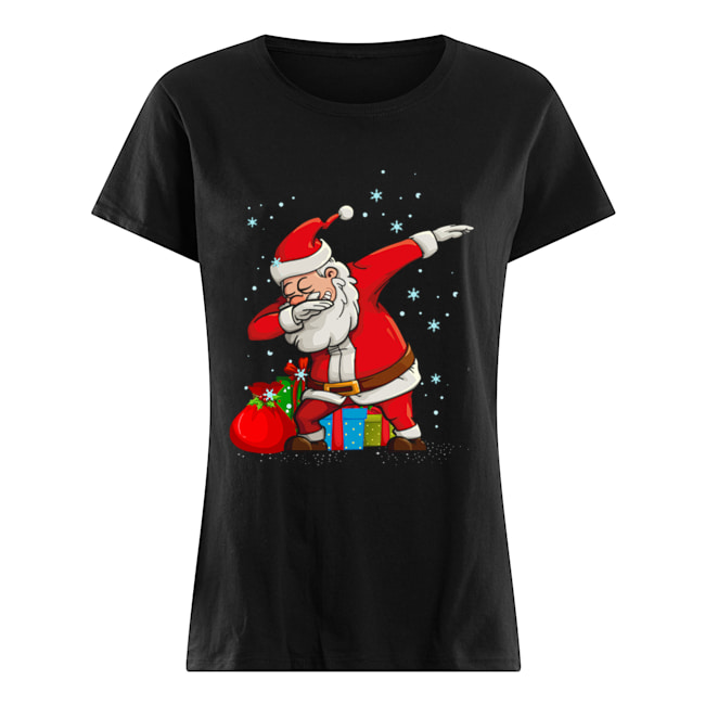 Dabbing Dancing Santa Christmas Classic Women's T-shirt