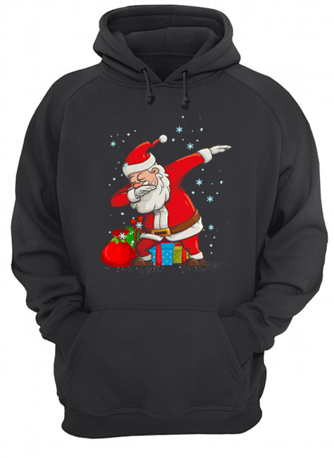 Dabbing Dancing Santa Christmas Unisex Hoodie