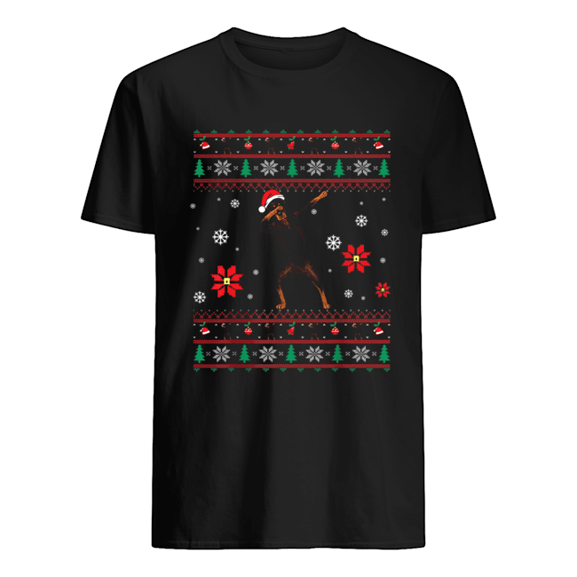 Dabbing Doberman Christmas shirt