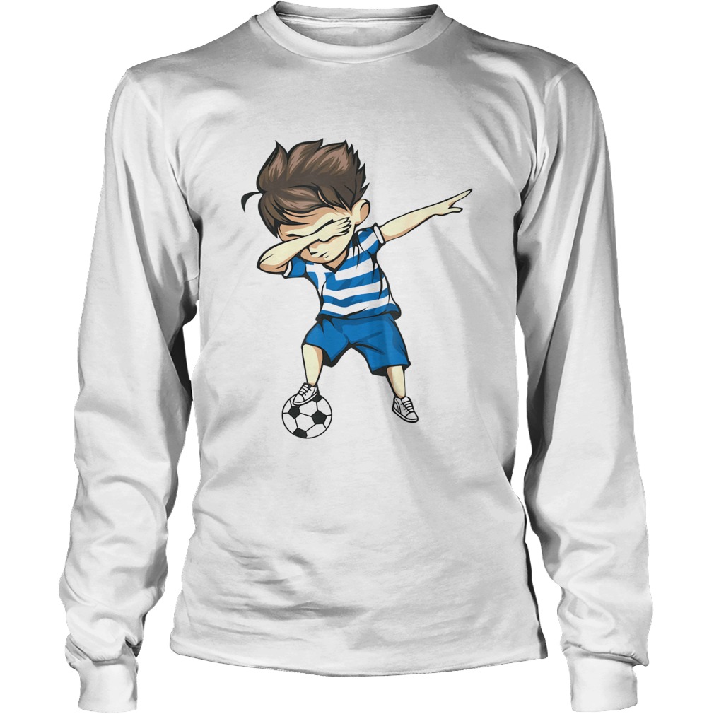 Dabbing Soccer Boy Greece Jersey LongSleeve