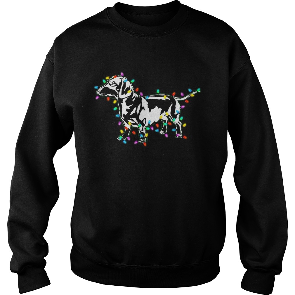 Dachshund light Christmas Sweatshirt