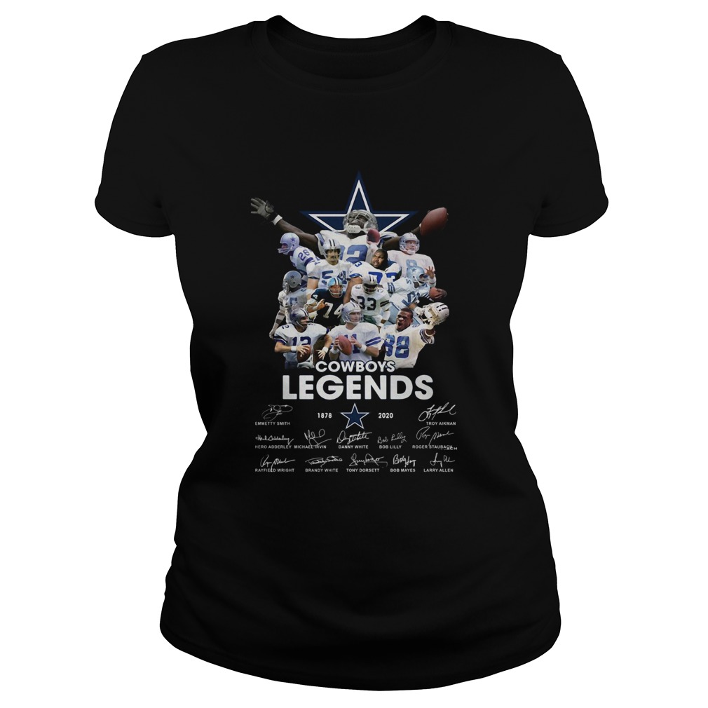 Dallas Cowboy Team legends 18782020 signatures Classic Ladies