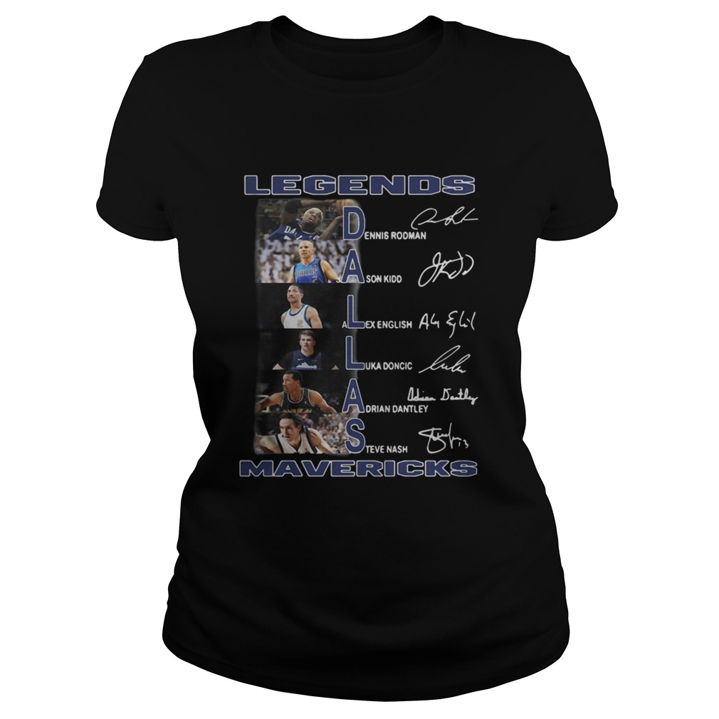 Dallas Cowboys Legends Mavericks Players Signatures Classic Ladies