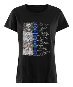 Dallas Cowboys Roger Staubach Troy Aikman Randy White Signatures  Classic Women's T-shirt