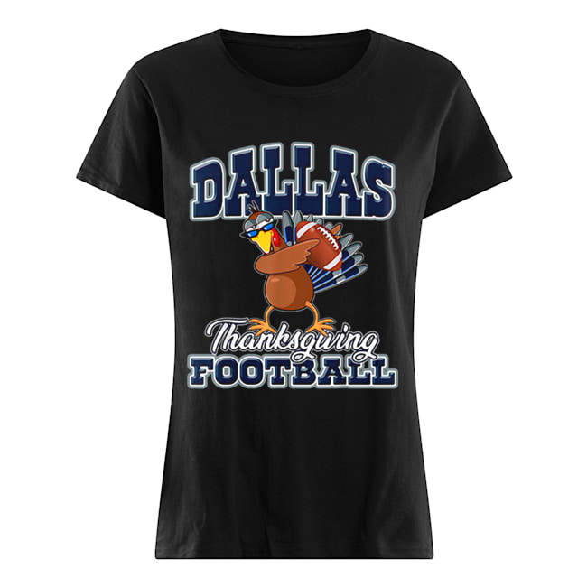 Dallas Cowboys Thanksgiving Day Turkey Playing Football Classic Women's T-shirt