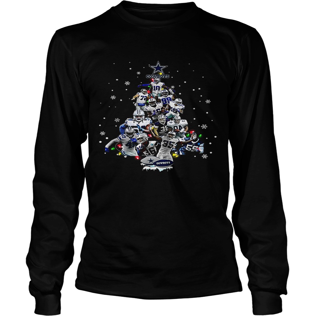 Dallas Cowboys all player Christmas Tree LongSleeve