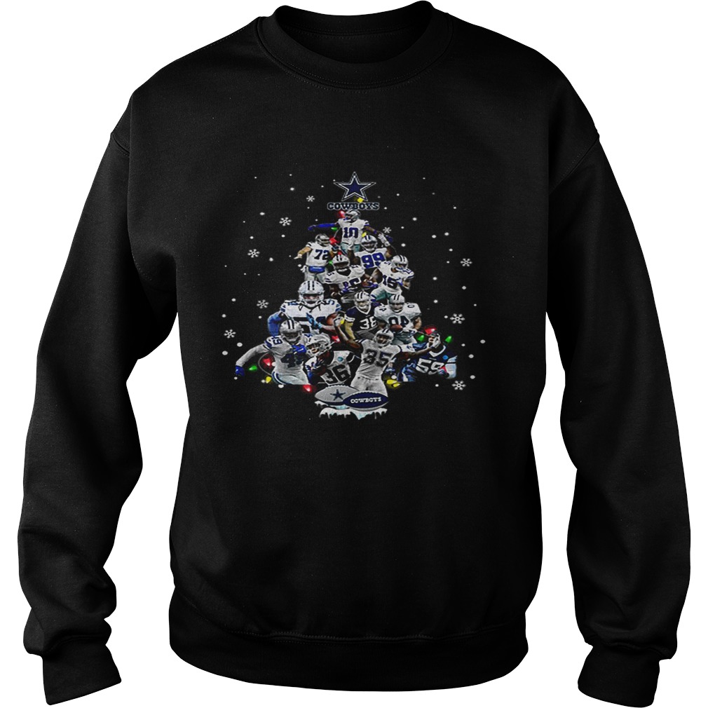 Dallas Cowboys all player Christmas Tree Sweatshirt