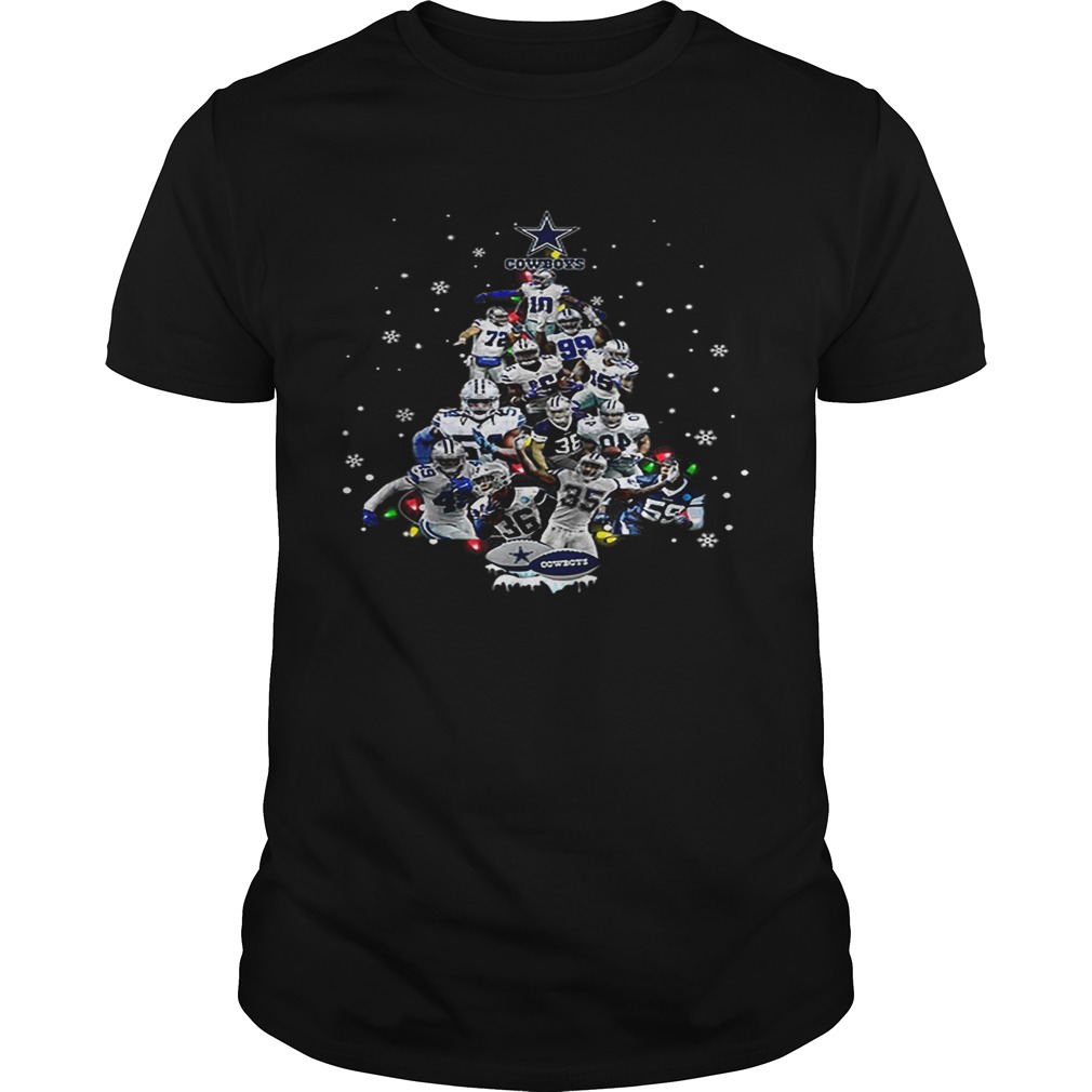 Dallas Cowboys all player Christmas Tree shirt