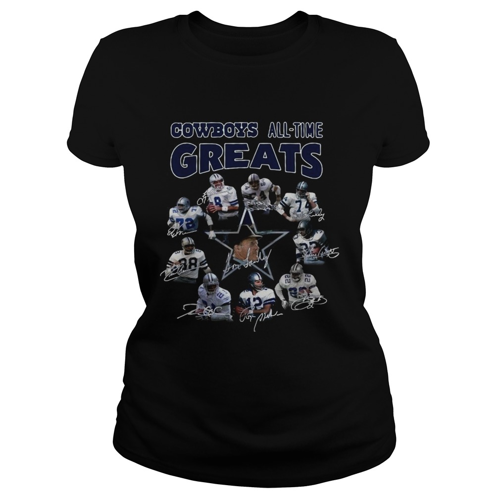 Dallas Cowboys all time Greats team signature Classic Ladies