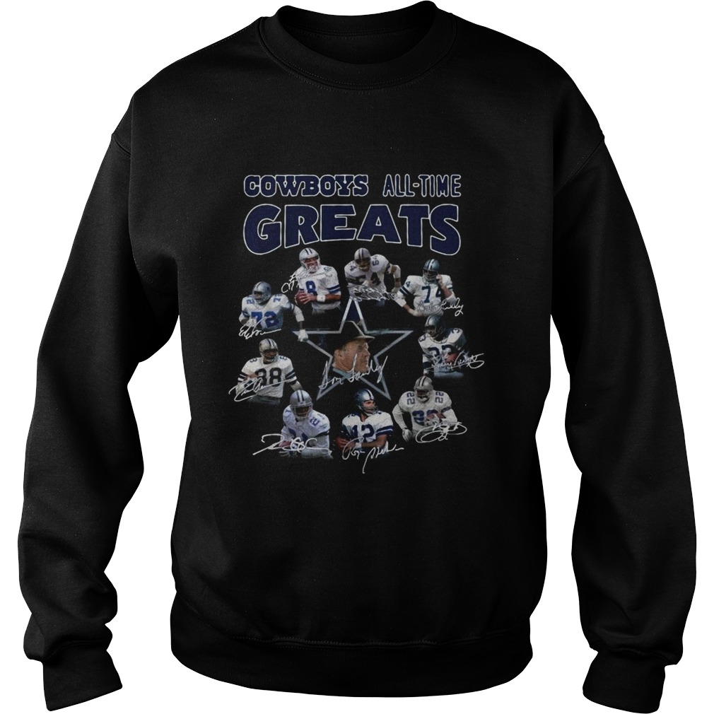 Dallas Cowboys all time Greats team signature Sweatshirt