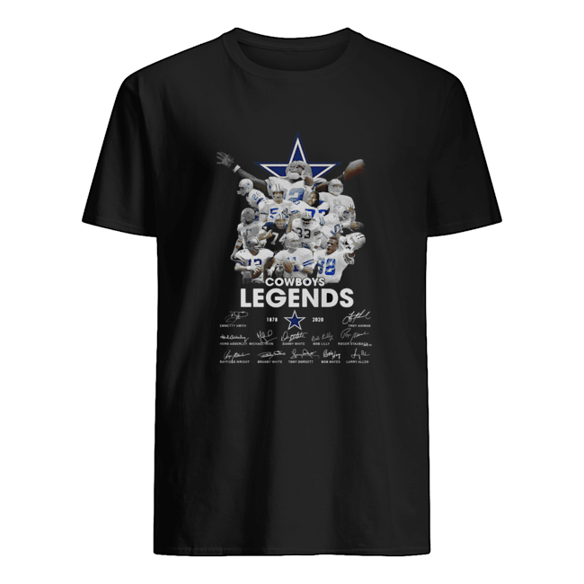 Dallas Cowboys legends team 1878 2020 signatures shirt