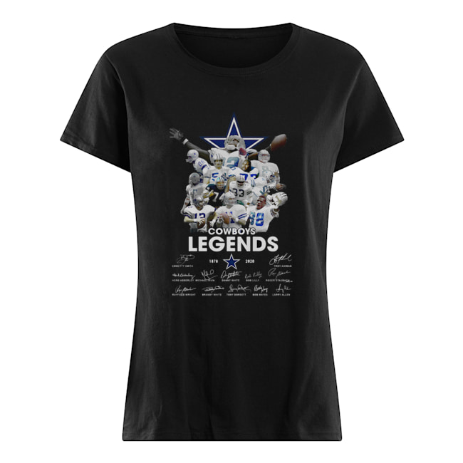 Dallas Cowboys legends team 1878 2020 signatures Classic Women's T-shirt