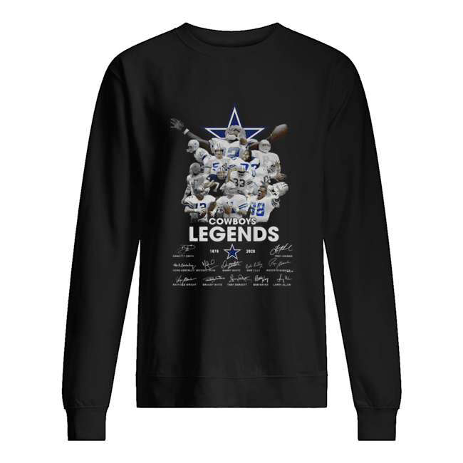 Dallas Cowboys legends team 1878 2020 signatures Unisex Sweatshirt