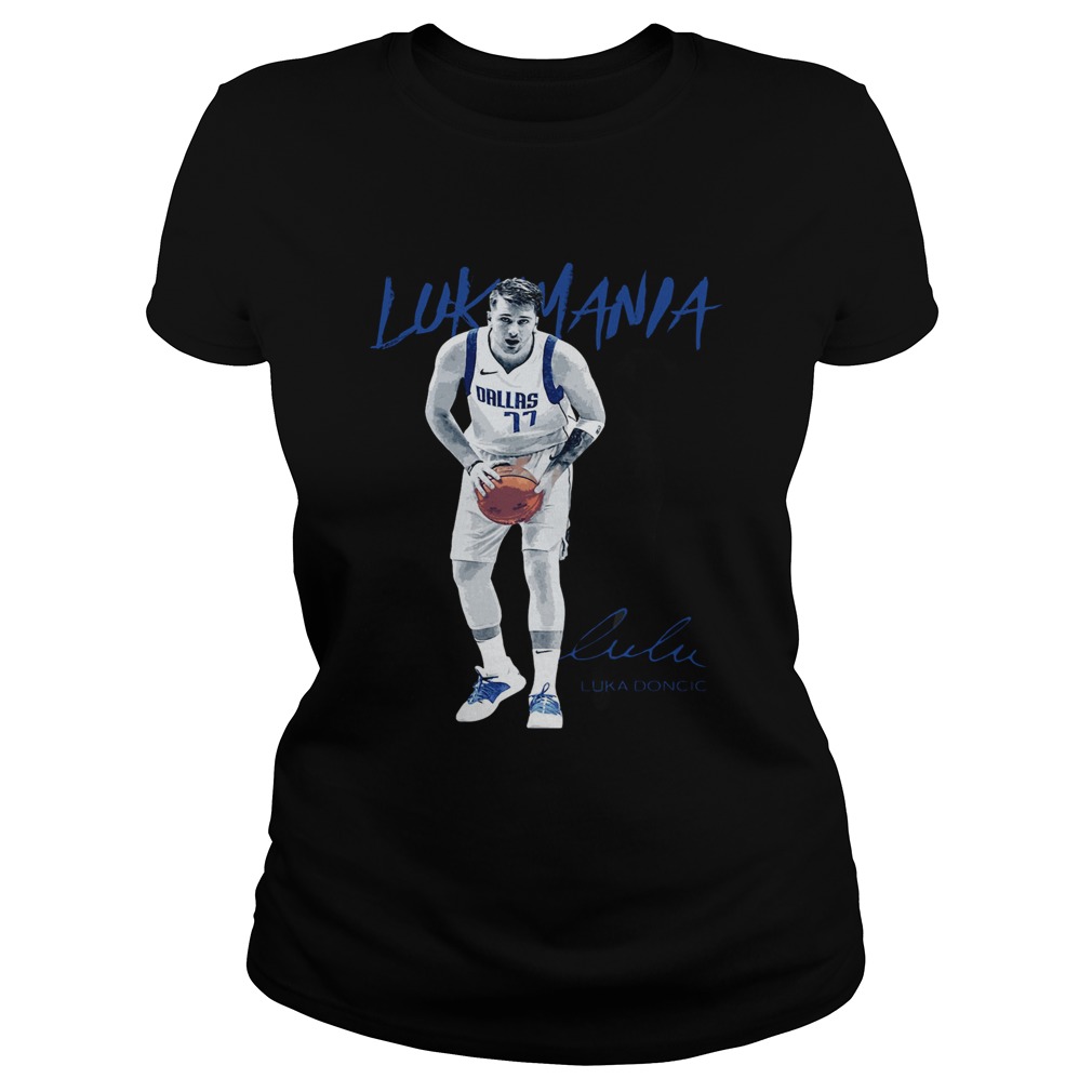 Dallas Mavericks 77 Luka Doncic Mania Signature Classic Ladies